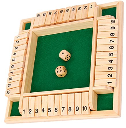 ibasenice Holzbrett Würfel Spiel Mit Zahlen Für Party Versammlung Spiele Langlebiges Holzspiel-requisit Für Unterhaltung