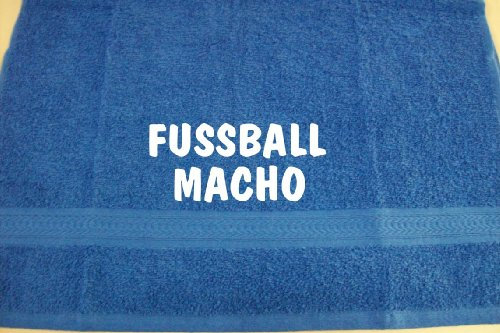 Fussball Macho; Handtuch Sport, Royalblau