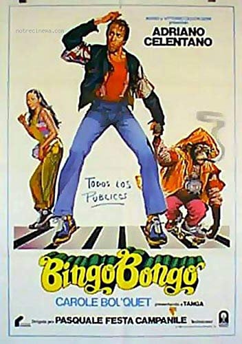 Cinema Bingo Bongo – 1983 – Adriano Celentano, Carole Bouquet – 116 x 158 cm – Originalposter