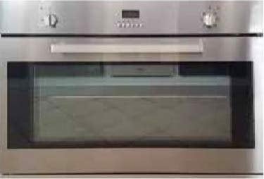 Meneghetti 8043MGH - Forno elettrico ventilato, Larghezza 90 cm, colore Inox