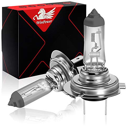 WinPower H7 55W Scheinwerfer Halogenlampen 3000K Gelb Super Bright 12V Auto Nebelscheinwerfer Lampe Motorrad, 2 Stück