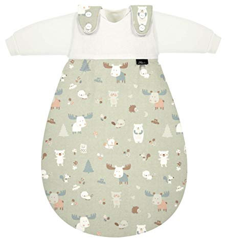 Alvi Baby Mäxchen 3-tlg. Schlafsack-Set | 1 Außensack + 2 Innensäcke | Sommerschlafsack | Viel Strampelfreiheit, atmungsaktiv & mitwachsend | Sicherer Babyschlaf | Inkl. Baumwoll-Windel