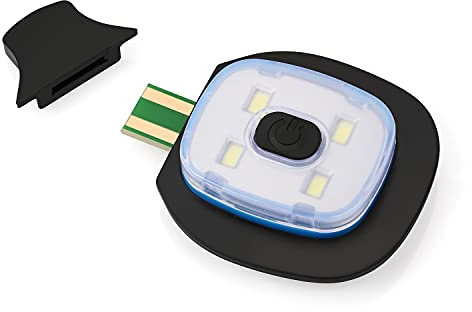 Wmcaps 4 LED Headlamp Hat Lighted USB Rechargeable Hands Free Headlamp Beanie Lamp Replacement