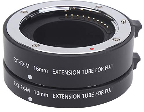VBESTLIFE Metal Macro Extension Tube, 10mm 16mm Macro Autofocus Close‑Up Extension Tube Adapter for Fuji X Mount, for Close‑up Macro Photography