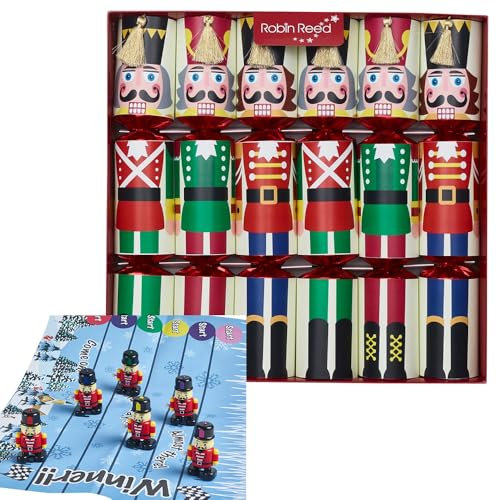 CHARLIES Racing Nutcracker Christmas Crackers – Pack of 6