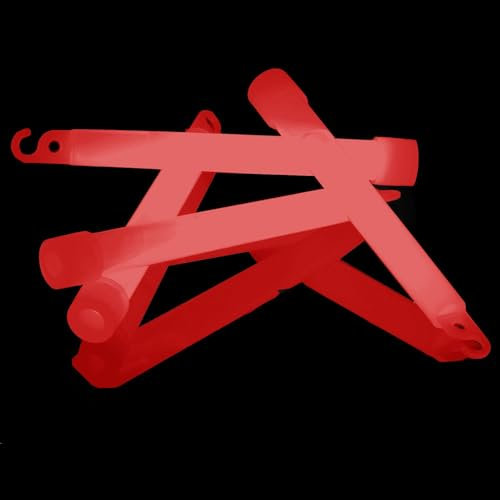 NEON FUN Dicke Knicklichter | ROT | Ultrahell | 2h | Notfall | SOS | Rescue | Militärqualität, Menge:25 Stück