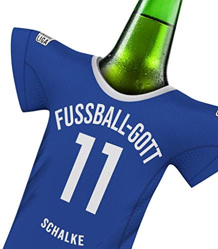 Schalke Trikot-Kühler Geschenk-Box Fanartikel Fussball-Gott | Home Trikot Überraschung | Passend für Schalke-Fans Fanartikel | Mann Freund Bruder Wichteln Trikotkühler by MYFANSHIRT
