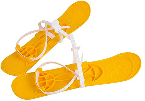 molti KINDERSKI SKI für Kinder mit BINDUNG mit Stöcken 5 Farben 40cm (Gelb)