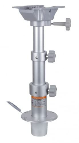 PONTTOR Tischfuß Tischgestell für RV Wohnmobil Wohnwagen Caravan Yacht Boot, Bootstisch, verstellbar mittels Gasdruckzylinder in 3 Stufen, Höhenverstellung: 32-69 cm