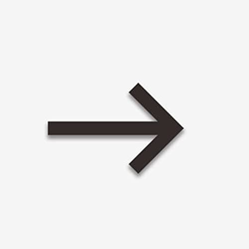 3D Self Adhesive Door Number Sign House Black Acrylic Creative Stickers 3 Inch Electroplated Digit, for Home Room Apartment Hotel Office Address Street Plate Weatherproof Anti-rust Durable 7cm (Arrow)