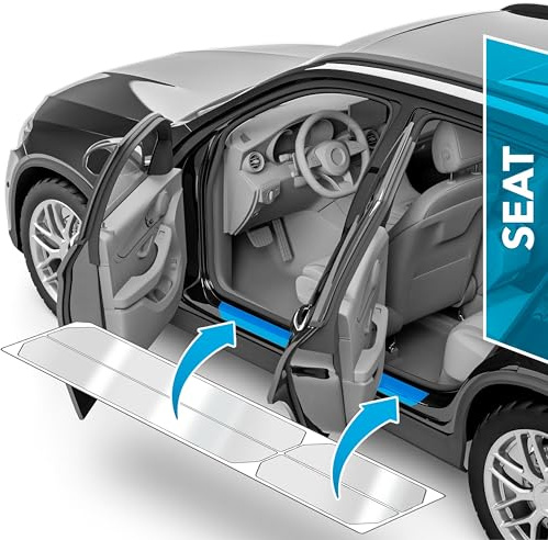 uProtect Auto Einstiegsleisten Schutz für Seat Ateca 1 (I) KH7 I 2016-2025 - Schutzfolie Autotür Zubehör Zierleisten Lackschutzfolie Transparent