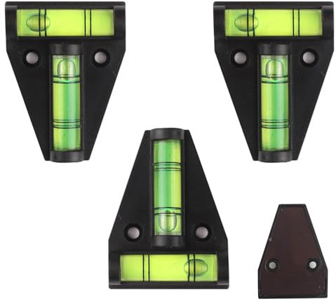 Magnetische T-Wasserwaage, Kreuzwasserwaage, Handliche Kreuzwasserwaage, Zwei-Weg Wasserwaage, 3 Stück T-Level-Wasserwaage, T-Typ Wasserwaage, Caravan Mini-Wasserwaage, Camping Wasserwaage