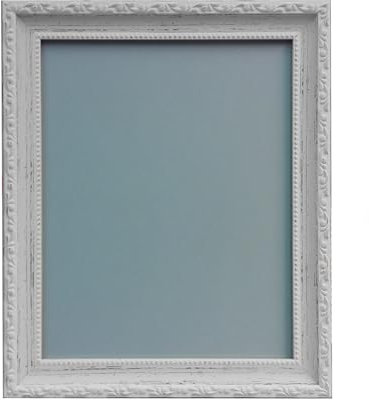 Bilderrahmen, Shabby Chic, 30 x 40 cm, Weiß