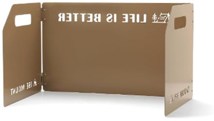 YIGZYCN Faltbarer Windschutz Für Outdoor Picknick Rucksackreisen Kochen Robuster Zusammenklappbarer Windschutz Camping Zubehör Windschutzscheibe Mit Tragetasche Robuster Outdoor Gasherd Wind