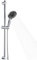 OFFO Shower Slide Bar with 6 Modes Shower Head Set, 1.5m Stainless Steel Hose,Adjustable 80cm Riser Rail and High Pressure Handheld Showerhead,Chrome