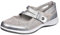 Boulevard Womens/Ladies Sparkle Suede Touch Fastening Bar Shoes (4 UK) (Silver)