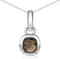 Materia Edelstein Kette Silber 925 braun - Rauchquarz Anhänger Damen KA-248-Rauchquarz_K141