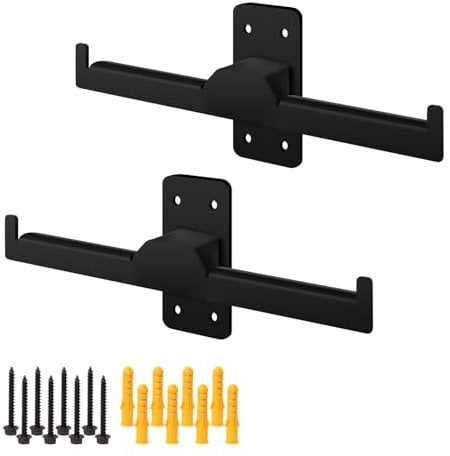 RIMLUFE Backpack Blower Sprayer Rack Wall Mount,Leaf Blower Hanger for Garage Wall,Tool Backpack Blower Storage Organizer Holder for Trailer,Hunting Pack Storage Tactical Gear Stand (2)