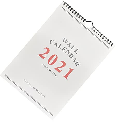 VILLFUL Handgemaltes Wandkalender Für Zuhause Und Büro Monatsplaner Mit Agenda- Einfache Und Stilvolle Gestaltung Für Bessere Planung