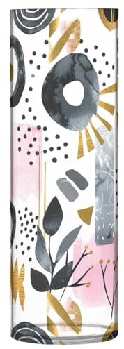Blumenvase Graffiti unzerbrechlich dekorative moderne Vase Kunststoffvase für Büro Zuhause Meeting