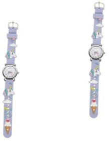 SAFIGLE 2St Anschauen shöne bescherung kinderuhren kalanchoe armbanduhren für Kinder Clothes Studenten-Armbanduhr tragbare Cartoon-Uhr leichte Kinderuhr Studenten schauen zu Plastik