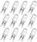 WinDerMo G9 Halogen Leuchtmittel 12 Stück, Halogen 33W 230V Dimmbar Halogenlampen, G9 Kapsel Glühbirnen Nicht Flimmern, Warmweiß Lampen 2700K für Backofenlampe, Deckenleuchten, Leuchter