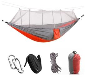 VNSMM Outdoor Camping Accessories Hammocks with Mosquito Net Camp Sleeping Hammock Swing Chair Camping Net with Storage Bag Exterior Garden Hammocks Camping Hammock(06)