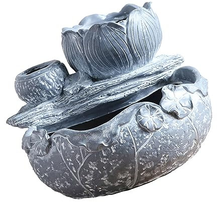 VINTORKY Lotus Leaf Design Flowerpot Creative Bonsai Pot Trois-Section Conteneur