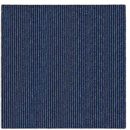 FLOORDIREKT- Teppichfliesen- selbstliegend- |- 1 Stück- |- Fliesen- Teppiche- je- 50x50- cm- robuster- Teppichboden- Bodenfliesen-rutschhemmendem (BOHEMIA- DUNKELBLAU, 1 Stück- a- 50x50)