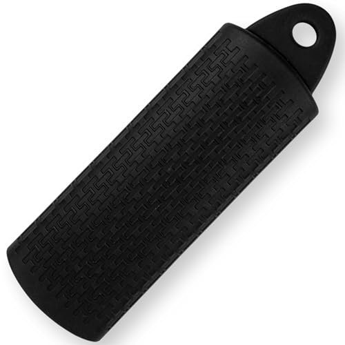 HENSSLERS® Silikon Griffschutz [Passform FÜR JEDEN Griff] - Topfgriff Hitzeschutz - Topfgriffe für Pfannen - Pfannengriffe Hitzeresistenz, Formstabil & Leicht zu reinigen - Silikongriff 18,7X 6X 3 cm