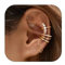 Dochais 3 Pièces Ear Cuff Or pour Femme Faux Piercing Oreille Boucle Oreille Sans Trou Manchette Oreille Femme Réglables Non Piercing Cartilage Clip Helix Boucles d'Oreilles pour Femmes D