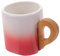 Alipis da caffè con manico in isolato di grandi dimensioni tazze per in porcellana tazze da tè in ceramica creativa per la colazione rosa