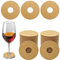 SEABABOO Marcatori Di Vetro Per Vino In Carta Kraft Marcatore Di Bicchieri Calici 200 Pezzi Etichetta Da Bicchiere Da Vino Segnabicchieri Per Calici per Feste Bar Bicchieri Vino Cocktail