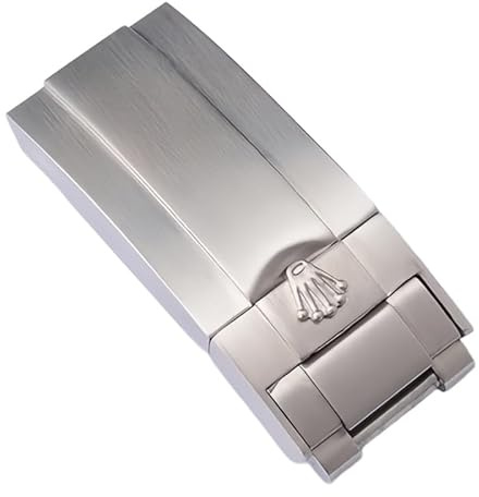 BoboHomo 9x16mm Verstellbare 316L Edelstahl Ersatz Uhr Armband Schnalle Langlebige Antirust Schnellfreigabe Uhr Armband Verschluss für Rolex Deepsea Daytona-Matt Silber
