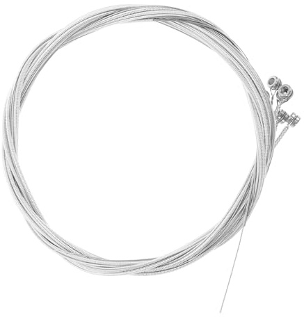 Alipis 6 Stück Versilberte Gitarrensaiten Set für Akustik Folk gitarren Rostfreie Langlebige Saiten mit Klarem Klang Einfach zu Wechseln Geeignet für Anfänger und Erfahrene Musiker