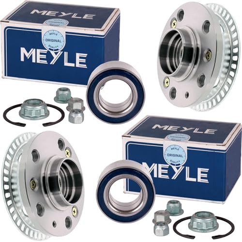 2x Meyle Radnabe + Radlagersatz vorne | 100 407 6007 + 100 498 0048 für A3 Golf 4 Leon Octavia