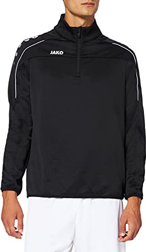 JAKO Classico Ziptop schwarzweiss, L Herren