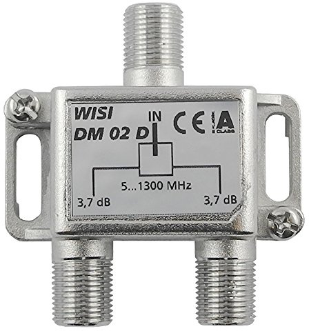 WISI 75106 DM 02 D, Verteiler 1,3 GHz, 2-fach