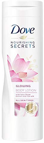 Dove Body Lotion - Glowing Lotus Flower - für alle Hauttypen - 6er Pack (6 x 250 ml)