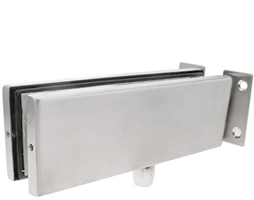 PrimeMatik LK082 Aluminum Top Fixed Hinge and Bolt for Glass Door Closer