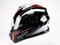 BNO Flip-2 Flup Up Helm Klapphelm Madular Helm (L, Rot Schwarz)