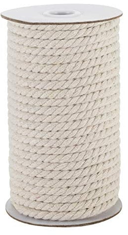 Vivifying 27M 6 mm Makramee Garn, Starke Baumwolle 6mm Makramee Kordel für DIY Basteln, Geschenke