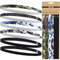 Tough Headwear Fascia Capelli Uomo Donna - Fasce Capelli Sport - Set di 6 Fascette Sportive Elastiche - Sottili Assorbenti e Antiscivolo - Fasce Running Workout e Allenamento in Palestra
