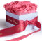 ROSEMARIE SCHULZ Heidelberg Konservierte Infinity Rosen - Blumen 3 Jahre HALTBAR - in weißer Flowerbox mit Satinband in Rot und Goldschrift (Korall)