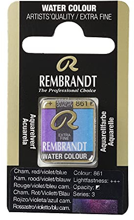 Rembrandt Watercolour - Half Pan - Chameleon Red/Violet/Blue (861) Series 3