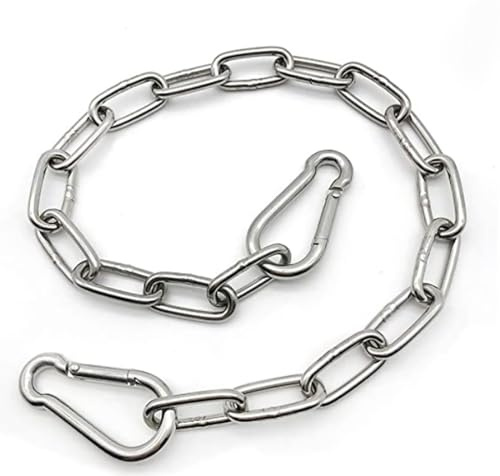 MIKMAYTOO Heavy Duty Stainless Steel Chain 550LB Capacity for Punching Bags Hanging Chair Hammocks Swing Trapeze Yoga