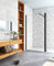 Aica Sanitär 50-160cm WalkIn Dusche Duschwand Duschabtrennung 8mm Nano Glas H200cm mit 30/40cm Fliper Schwarz