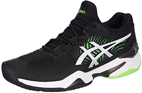 ASICS Herren Court Ff 2 Tennisschuh, Black Green Gecko, 50.5 EU