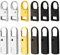 AIEX 12 Stück Metall Zipper Pull Ersatz, Zink Legierung Universal Reissverschluss Reparatur Set für Kleidung Jacke Jeans Hosen Koffer Rucksack (4 Farben)