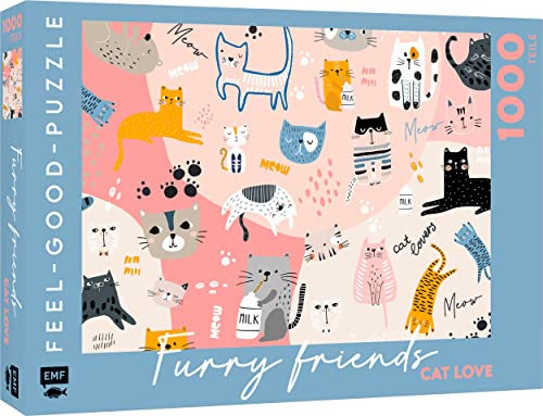 Feel-Good-Puzzle 1000 Teile – Furry Friends: Cat Love